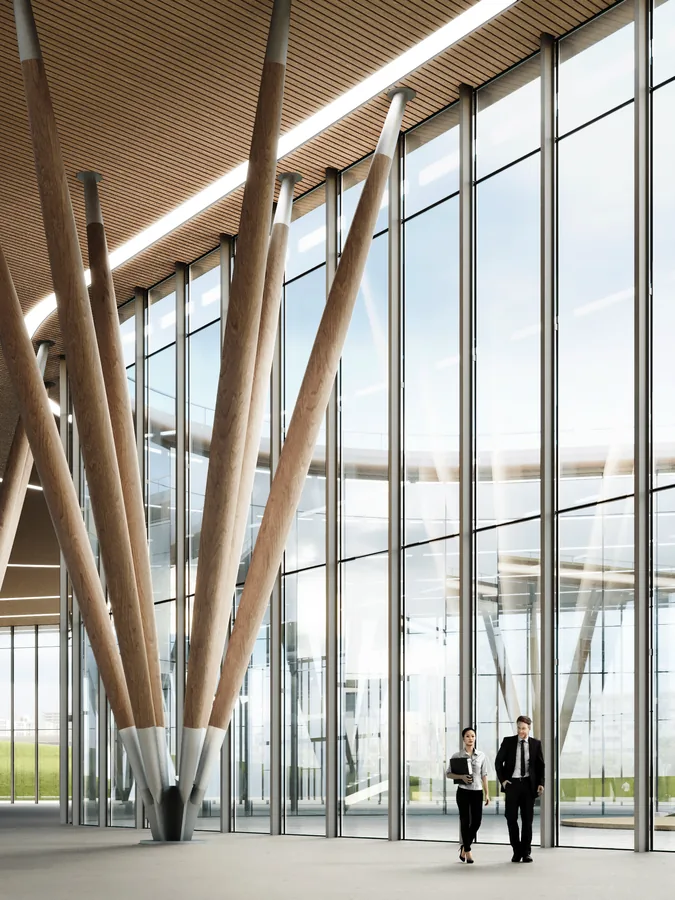 Cantilever glazing